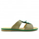 Women sandals 5008 brown+green