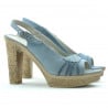 Women sandals 597 bleu velour
