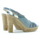 Sandale dama 597 bleu velur