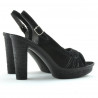Women sandals 597 black velour