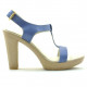 Women sandals 5018 bleu pearl