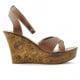 Women sandals 5017 brown pearl
