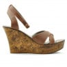 Women sandals 5017 brown pearl