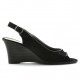 Women sandals 596 black velour