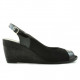Women sandals 5019 patent black combined