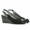 Women sandals 5019 patent black combined
