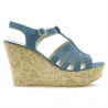 Sandale dama 598 bleu velur