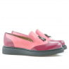 Women casual shoes 659 patent fucsia combined