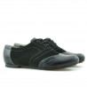 Pantofi casual dama 186 negru combinat