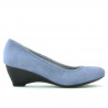 Women casual shoes 152-1 bleu velour