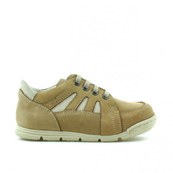 Small children shoes 04c bufo brown+beige