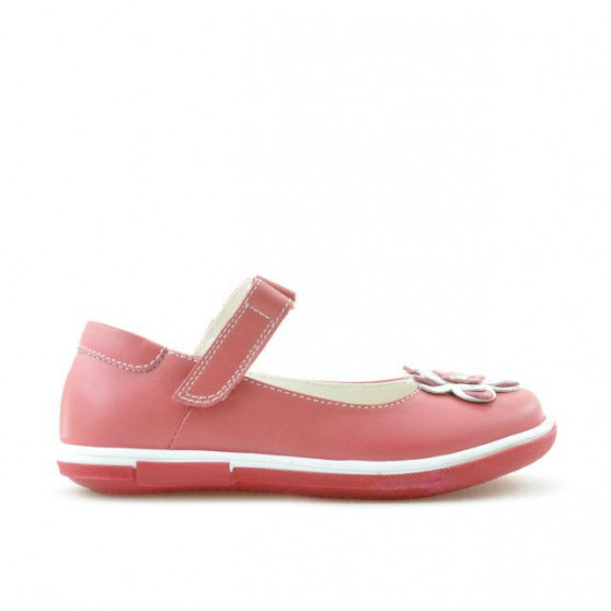 Small children shoes 06c red coral+white