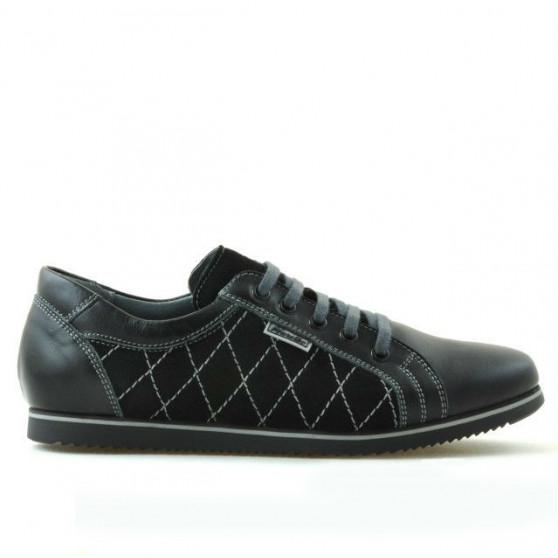Pantofi sport dama 648 negru combinat