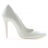 Pantofi eleganti dama 1241 lac alb
