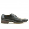 Men stylish, elegant shoes 803 a brown