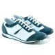 Women sport shoes 196 gray velour+white