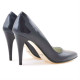 Women stylish, elegant shoes 1246 patent indigo