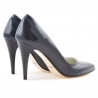 Women stylish, elegant shoes 1246 patent indigo