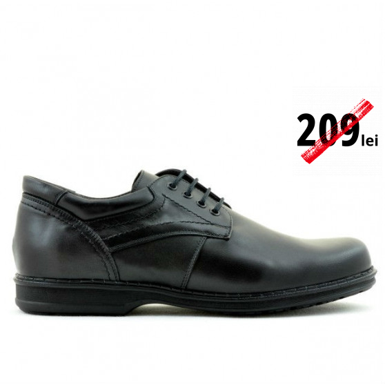 Men stylish, elegant, casual shoes 854 black