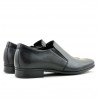 Men stylish, elegant shoes 741 black