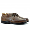 Men stylish, elegant, casual shoes 854 brown