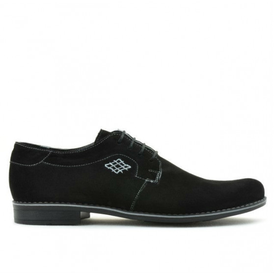 Pantofi casual / eleganti barbati 730 negru velur 