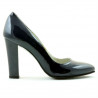 Women stylish, elegant shoes 1214 patent indigo