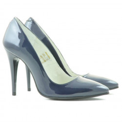 Women stylish, elegant shoes 1241 patent indigo