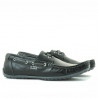 Men loafers, moccasins 778 black+gray