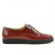 Women casual shoes 664 patent burgundy