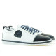 Men casual, sport shoes 766 indigo+white