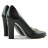 Women stylish, elegant shoes 1214 patent black