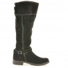 Women knee boots 3225 cafe velour