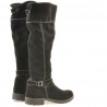 Women knee boots 3225 cafe velour