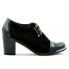 Women casual shoes 667 patent black combined