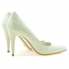 Women stylish, elegant shoes 1246 patent beige01