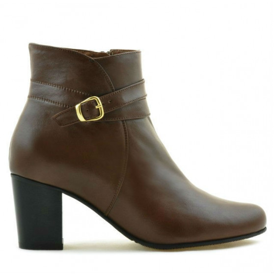 Women boots 1160b brown fur