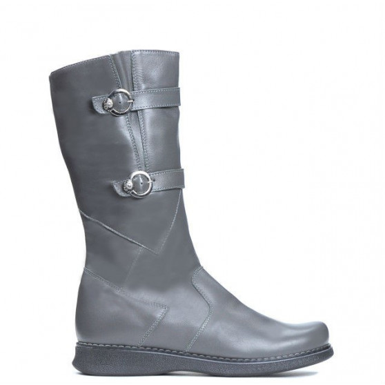 Women knee boots 292 gray