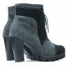 Women boots 1135 gray antilopa+black
