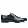 Men stylish, elegant shoes 828 black