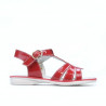 Small children sandals 53c patent red 