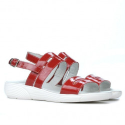 Women sandals 5035 patent red