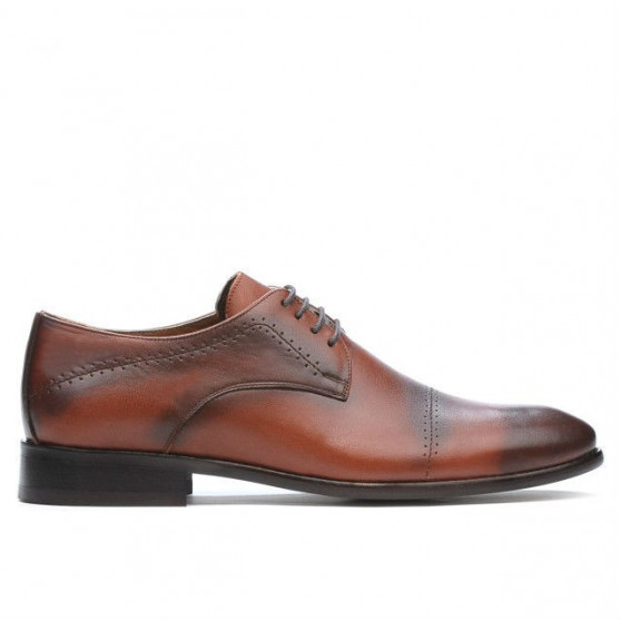 Men stylish, elegant shoes 822 a brown