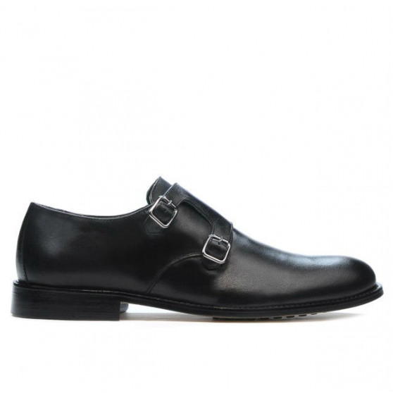 Men stylish, elegant shoes 840 black