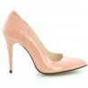 Women stylish, elegant shoes 1230 patent pink