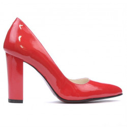 Pantofi eleganti dama 1261 lac rosu