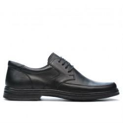 Men stylish, elegant shoes 843 black