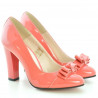 Women stylish, elegant shoes 1226 patent red coral