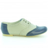 Women casual shoes 186 indigo+beige