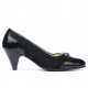 Pantofi eleganti dama 1064 lac negru+negru antilopa